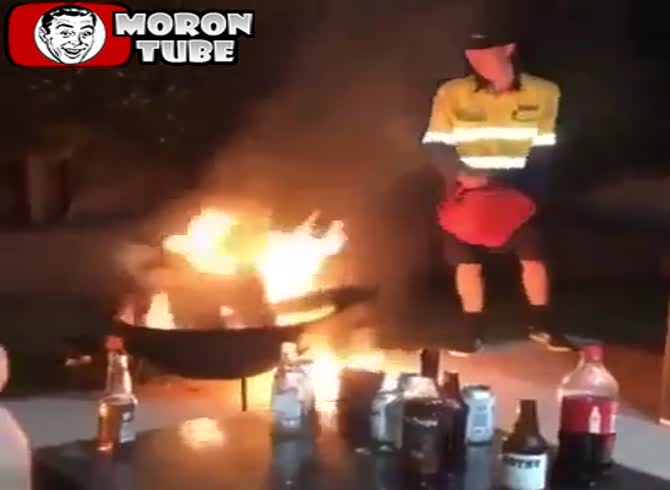 Video :Using gasoline to start a fire However, what a smart concept!